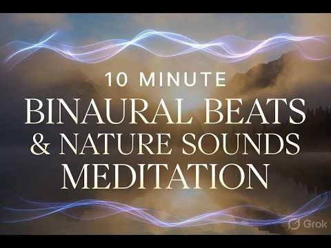 10 Minute Binaural Beats & Nature Sounds Meditation 🌿 | Deep Calm & Focus