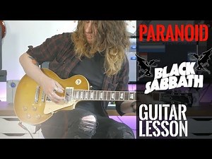 How To Play "Paranoid" by Black Sabbath (Full Electric Guitar Lesson)