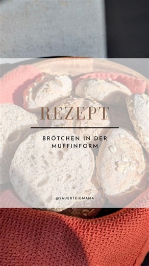 Irina | 🌾 Sauerteig-Brötchen aus der Muffinform – mein Trick für gleichmäßige, weiche Brötchen Du willst Brötchen, die schön rund und soft... | Instagram