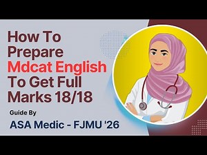 How To Prepare Mdcat English To Score Full Marks | English Tips by ASA