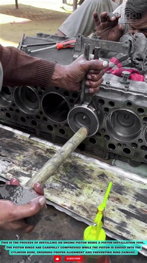 Piston Ring Compressor Tool: Precise Engine Piston Installation for Cylinder Alignment