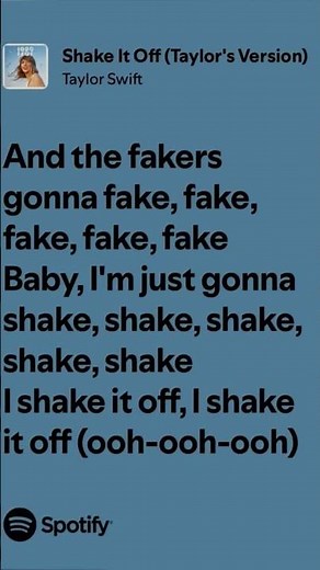 shake it off - Taylor swift ( lyric video made by a swifty )