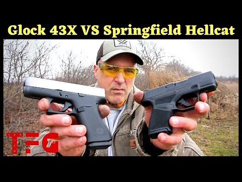 Glock 43X VS Springfield Hellcat - Range Comparison - TheFirearmGuy