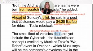 26K views · 470 reactions | Tesla Launches Robotaxi  Learn English with the News | JForrest English | Facebook