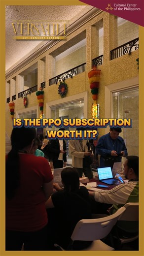 68 reactions | Is the PPO Subscription worth it? SPOILER: IT IS!  Hear directly from PPO subscribers and find out why they love the experience! Don’t miss out! Get the best seats, bigger discounts, exclusive meet-and-greets, rehearsal access, and more! Learn more and sign up for your PPO Subscription here: tinyurl.com/PPO41SubscriptionForm #culturalcenterph #culturalcenterofthephilippines #PPO41Versatile | Cultural Center of the Philippines | Facebook