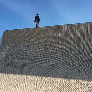 Dustin Dollin drops in in Biarritz. Repost from Volcom Skate | Kingpin Skateboarding