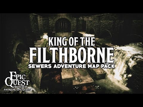 D&D Battlemaps - Sewers | animated maps | battlemaps for D&D and tabletop roleplaying games
