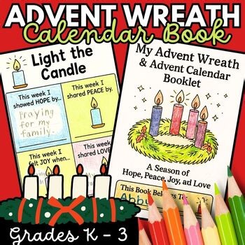 Advent Wreath Advent Calendar Craft kindness Worksheets and Christian Activities