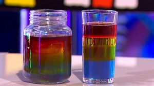 Make a rainbow in a glass