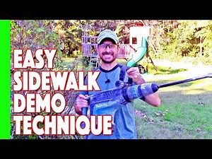 Demolishing And Removing A Concrete Sidewalk