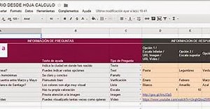 Crea formularios de Google desde una hoja de cálculo