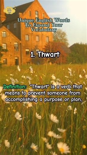 31K views · 672 reactions | Unique words that will expand your vocabulary. #uniquewords #vocabulary #knowledge #englishspeaking | Daily Brain Quiz | Facebook