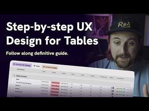 The most detailed UX Design guide for Tables you'll ever find #figmatutorial #uxdesign #uidesign