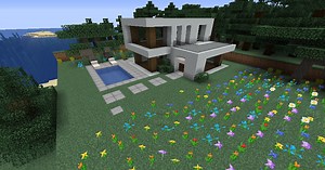 Modern House (Mithers) - Blueprint & How To Build | Minecraft Ideas - GameWith