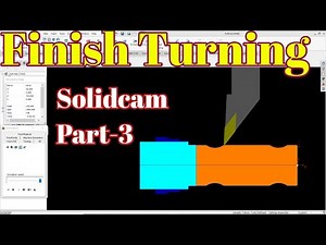 Finish turning in solidcam