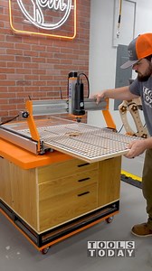 Swapping out for the vacuum t-track table on the new Stepcraft Gen 3 D.840 CNC machine, both available on our website! The vacuum table is all installed and it went great, in part 2 tomorrow, I will show you how I hooked up the vacuum portion and how the table works. - - - - - - - #TeamTOOLSTODAY - - - - - - - #toolstoday #oddlysatisfying #satisfying #satisfyingvideo #makersgonnamake #cncrouter #maker #diy | Toolstoday Router Bits and Saw Blades