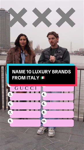 NAME 10 LUXURY BRANDS FROM ITALY? 🇮🇹 How many did you get? 🤔 | Luxury Brands