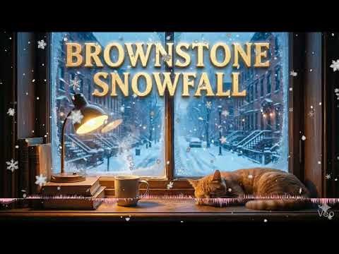 BROWNSTONE SNOWFALL ❄️ Cozy NYC Vintage Jazz | Relaxing Smooth Jazz Trio for Reading & Coffee