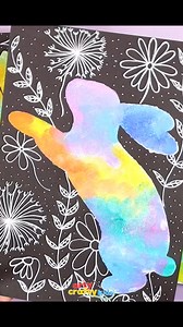 Explore negative and positive space with this striking Spring bunny silhouette art - an engaging and fun project for Arty Crafty Kids 🎨 | Arty Crafty Kids