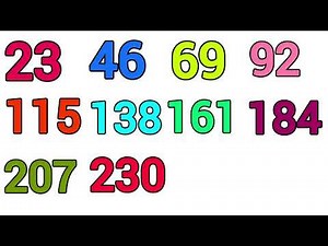 The counting by Twenty Threes song|Skip counting by 23'sSong|Multiplication of 23|23-230|counting