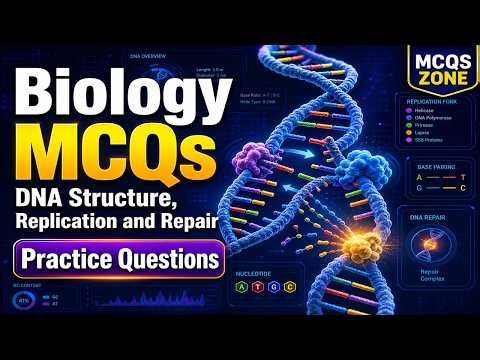 Biology MCQS - DNA Structure, Replication and Repair