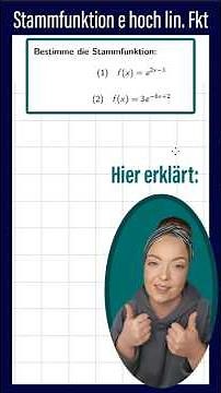 ⚡ Antiderivative of e-functions with linear exponent!