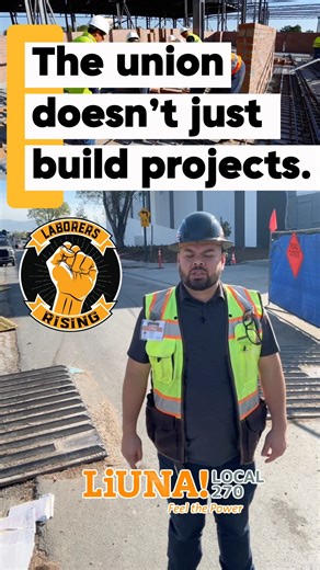 💪🏽 This job does more than pay the bills. At LIUNA Local 270, being a laborer means more than just showing up to work. It means earning good wages, having health care you can rely on, and securing a pension you can count on for the future. Because the union doesn’t just build projects. It builds lives. That’s the power of belonging. That’s the strength of 270. #LIUNA270 #LIUNA #Local270 #UnionStrong #UnionPride #ProudUnion #LaborStrong #FeelThePower #270Rising #WorkingFamilies #UnionLife #Stro