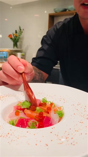 Sushi Hatsu on Instagram: "Chef Mickey’s tutorial for your Thanksgiving Family Chirashi & DIY Hand Roll Kit 🫶 Pre-order yours today and bring a piece of Hatsu Love home this Thanksgiving 💛 SUSHI LOVER $120 yields 12-15 handrolls SUSHI CRAVERS $250 yields 25-30 handrolls DIY kit includes: Premium selection fish Uni & Ikura Kisami Wasabi & Ginger Nori Family size miso soup Handroll making instructions #japanesefood #sushi #sushilovers #nigiri #tuna #food #food #tuna #foodphotography #thnksgiving