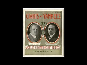 World Series - The Lineups - 1923 - New York Yankees vs New York Giants