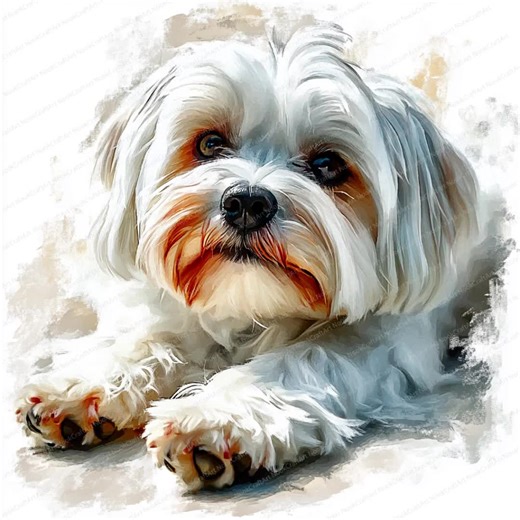 16 Maltese Dog Clipart | Printable Watercolor Clipart | High Quality Jpgs | Paper Craft, Junk Journal, Maltese Dog Illustration - Etsy Australia