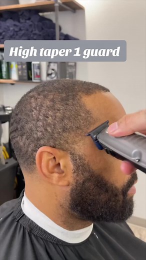 Mastering High Taper Haircuts with One Guard