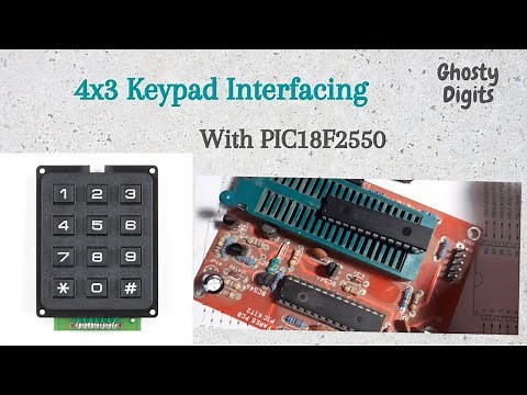 Keypad interfacing with PIC18 Microcontroller