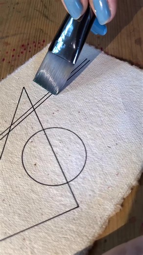 Watercolor Abstract Geometric Art Process