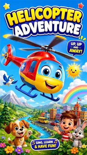 🚁Helicopter Adventure Song 🚁 | Fun Nursery Rhymes for Kids | Toddler Learning Songs