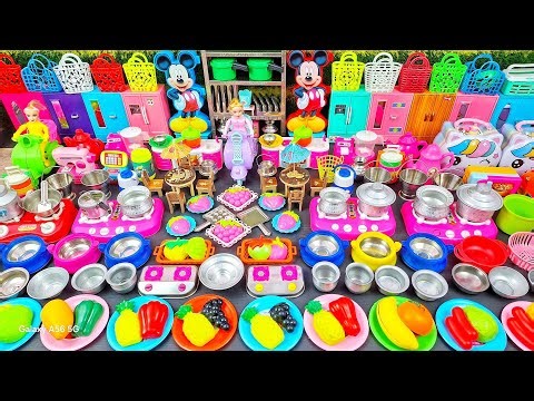 7:30 Minutes Satisfying with Unboxing Hello Kitty Mini Kitchen Set | Miniature Kitchen Set Review