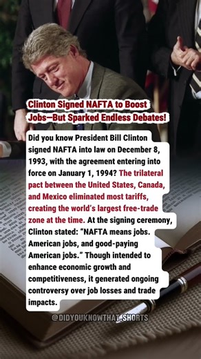 Clinton Signed NAFTA to Boost Jobs—But Sparked Endless Debates!