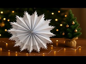 How to Make a Giant Paper Snowflake | Easy Christmas DIY