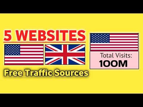 100M+ FREE Visitors from USA & UK 🇺🇸🇬🇧 (5 Untapped USA,UK Traffic Sources)