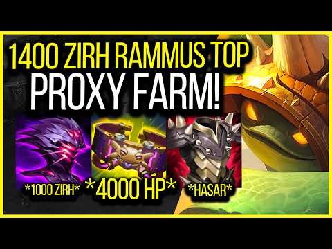 1400 ARMOR + LEVEL 20: THE MOST POWERFUL PROXY RAMMUS IN HISTORY! 🐢🔥