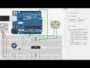 CONTROL DE UN MOTOR CON ARDUINO UNO SIMULADO CON TINKERCAD CON SU PROGRAMACION