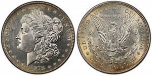 1878 8TF $1 VAM 14.5, Open Nostril HOT 50 (Regular Strike) Morgan Dollar - PCGS CoinFacts