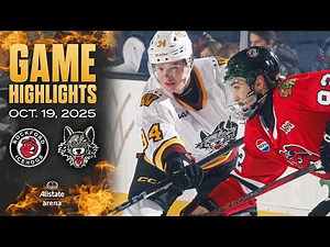 Rockford IceHogs at Chicago Wolves | Game Highlights | October 19, 2025