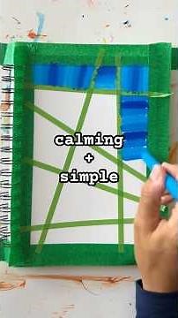 Calming Art Journaling Idea That Is Simple and Easy #dailyart #dailyart #stressrelief