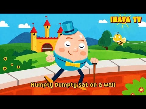 Humpty Dumpty - 3D Animation English Nursery Rhyme songs For Children with Lyrics