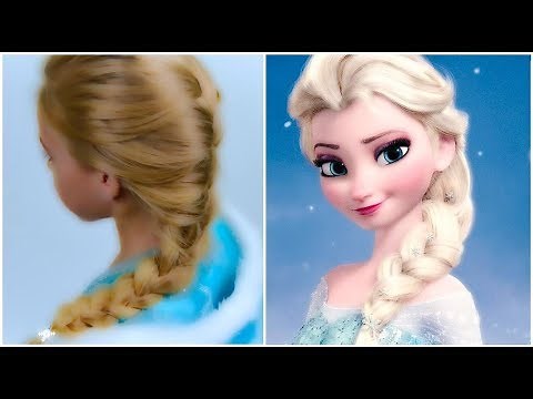 Frozen Elsa's Braid ❆Halloween Look ❆ Quick and Easy hairstyle for little pricess #41
