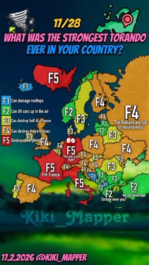What was the strongest torando ever in your country?