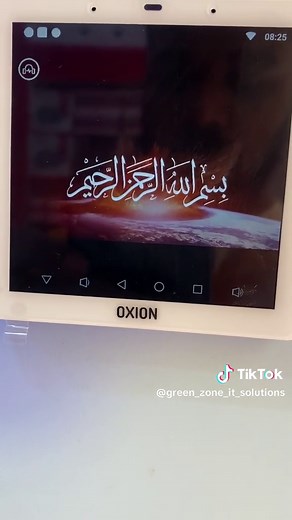 OXION - 2.0V- Intelligent Music Mini Hub with 8.1 Android - IPS HD Screen - Wall Amplifier (Black)