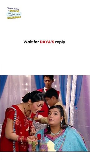 Wait for daya’s reply ! #tmkoc #funny #jethalal #daya #shortsfeed #relatable