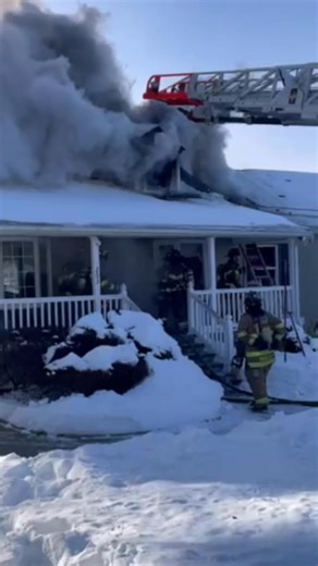 3 clips from Sundays challenging 2nd alarm on Moseman Rd in frigid below zero feels like temps. As Yorktown Heights Volunteer Firefighters encountered multiple frozen hydrants while attempting to secure a positive water supply on the exterior. Interior crews of YHFD Volunteers were met with extremely high heat and near zero visibility conditions. Due to those conditions, the coordinated efforts to perform a “power vent” (1st clip)via the aerial from Ladder 51 to provide immediate relief for crew