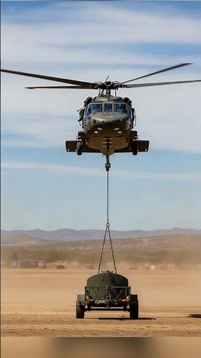 UH-60 Black Hawk Unmanned lift exercise #shorts #militaryhelicopter
